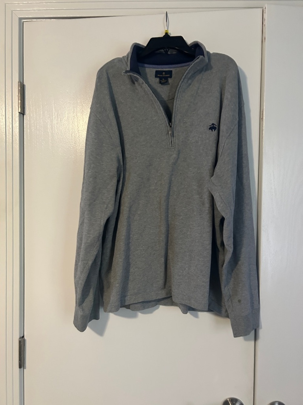 Brooks Brothers Men's Gray Half-Zip Sweater Pullover